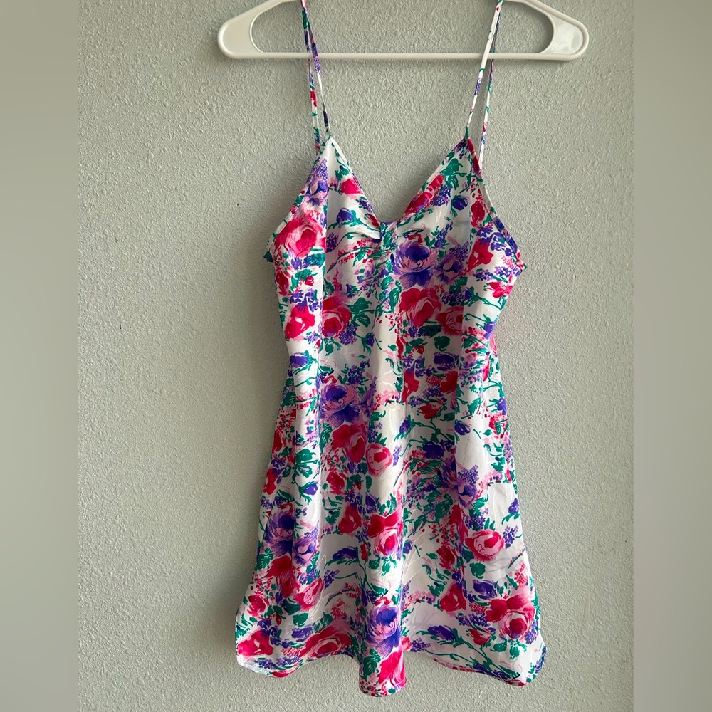 LA Intimates 90’s Floral Short Slip Lingerie